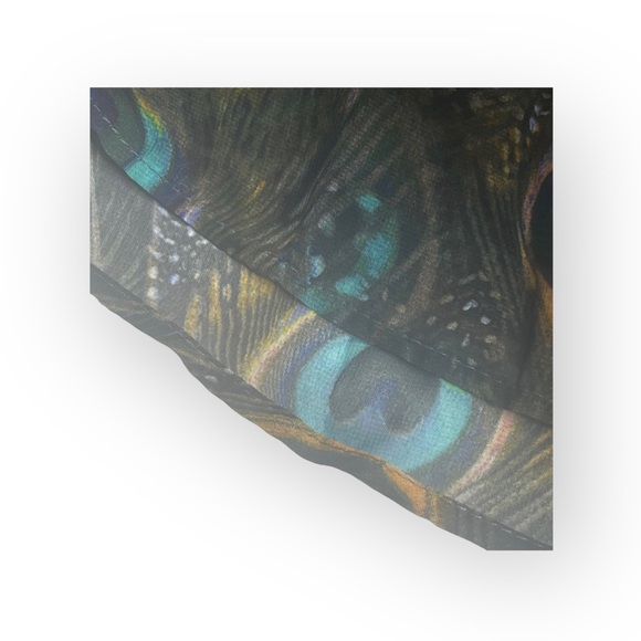 new Show Me Your Mumu ❤︎ Feather Sawyer Shorts ❤︎ Peacock Print Chiffon ❤︎ SMYM - Picture 12 of 17